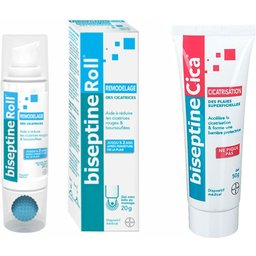 BiseptineCica® Cicatrices Plaies Superficielles + biseptineRoll® Remodelage des Cicatrises