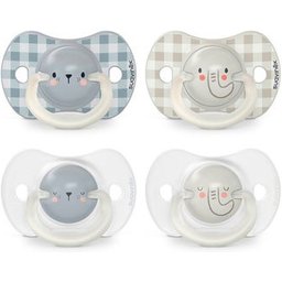 Silicone T-Soother Anatomical Night 6-18 M 2 U
