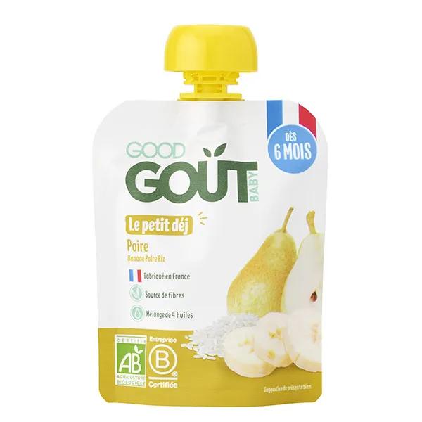 Good Gout Compote pour bébé Le Petit Déj Poire 70g