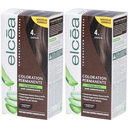Elcéa Coloration Permanente à l'Aloe Vera -  4. Châtain