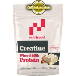 Creatina Creapure® & Proteína Choco Blanco con Avellana 500g