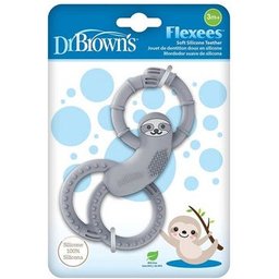Dr Brown's Anneau de Dentition Silicone Paresseux Gris 1ut