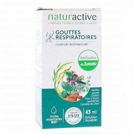 Gouttes respiratoires aux huiles essentielles BIO flacon de 45 ml