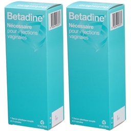 Bétadine - Nécessaire pour injections vaginales - 1 Flacon Plastique Souple avec Canule