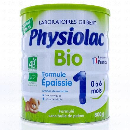 Bio formule épaissie Lait infantile 1er âge 800g