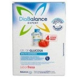 DiaBalance Expert gel de glucose à effet durable fraise 4 sachets