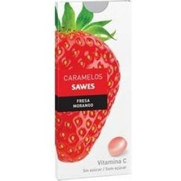 Bonbons balsamiques à la fraise sans sucre et à la vitamine C sous blister 22g