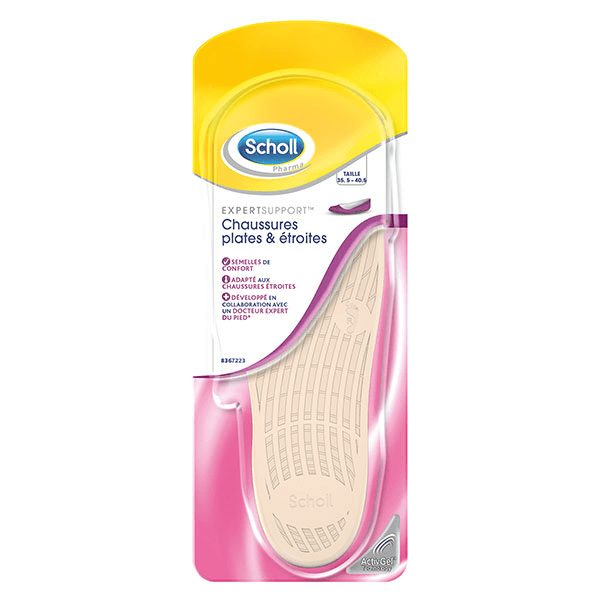 Scholl Expert Support Semelles Chaussures Plates Taille 35,5 à 40,5