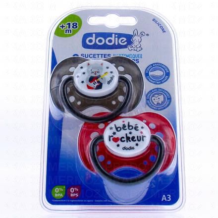 Sucettes +18 mois anatomiques x2 n°A3
