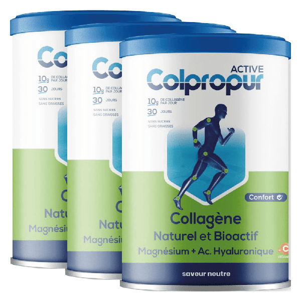 Active Neutre Collagène Hydrolysé 30 doses 330g Lot de 3