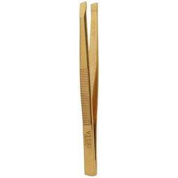 Pince à Epiler Mors Biais Inox Doré