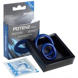 Potenz Dúo Azul Anillos Pene Mediano M 2uds