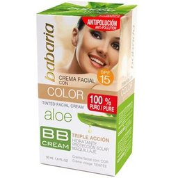 Aloe Crème pour le visage à l'Aloe avec Color Spf15 50ml