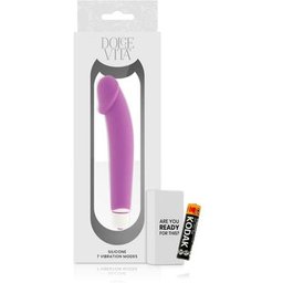 Realistic Vibrador Silicona Lila 1ud
