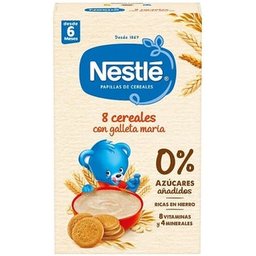 Nestlé papilla 8 cereales y galleta maróa 600g