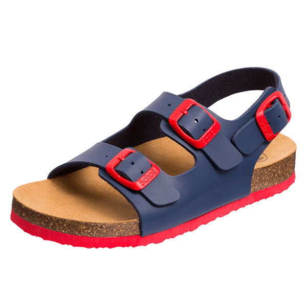 Sandales Air Bag B/S Bleu Marine Rouge Taille 32