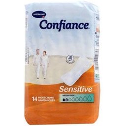Confiance Sensitive Protection Anatomique Sachets De 14 Protections