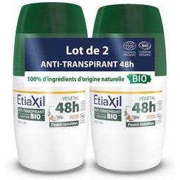 Déodorant Anti-Transpirant Coco 48h Roll-On 2x50ml