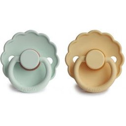 Sucette En Silicone 0-6M Sea Foam Daffodil Gray 2 Unités