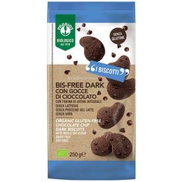Biscuits Bisfree Dark Morceaux de Chocolat 250g