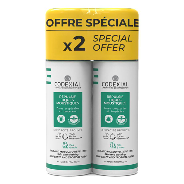 Parasitose Répulsif Tiques Moustiques Lot de 2