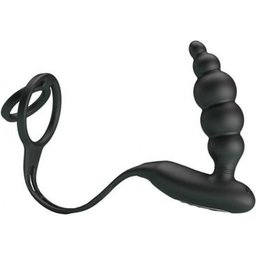 Pretty Love Bottom Rings With Vibrating Plug 1ut