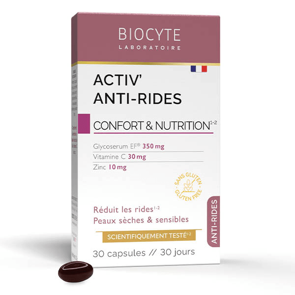 Activ Anti-Rides Glycosérym EF® Vitamine C, Zinc 30 capsules