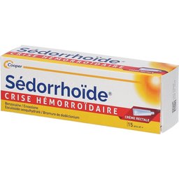 Sedorrhoide - Crise hémorroîdaire - Crème rectale - 15 ans et plus - 30g