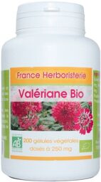 200 gélules VALERIANE BIO AB dosées à 250 mg.