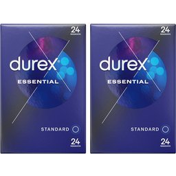 Préservatifs Essential - 2 x 24 Préservatifs Extra Lubrifiés - Confort et Sécurité