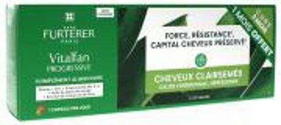 René Furterer Vitalfan Antichute Progressive Sans Colorant 3 x 30 Caps - Lot 3 x 30 capsules