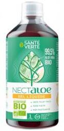 Santé Verte Nectaloe Aloe Vera Gel Liquide Bio 1 l - Bouteille 1000 ml