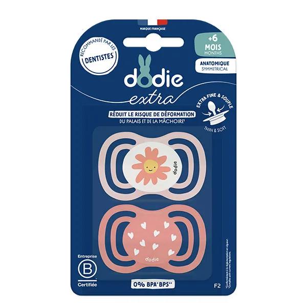 Sucette Anatomique +6 mois F2 Extra fine Coloris Rose X2