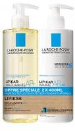 Lipikar Huile Lavante AP+ 400 ml + Baume Relipidant 400 ml Offre Spéciale - Lot 2 Flacons-Pompe de 400 ml