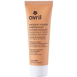 Masque visage énergisant & coup d'éclat Certifié bio