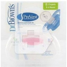 Tétine en silicone rose Dr Brown's Prevent 1å stade rose 1 pc