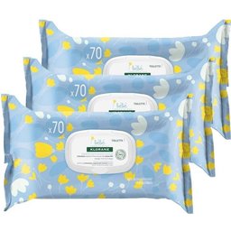 Baby Lingettes Nettoyantes Douces 3 pcs de 70 lingettes
