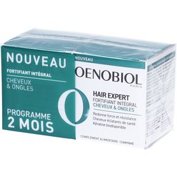 Hair Expert Fortifiant Intégral - Nouveau - Kératine - Redonne force et résistance pour des cheveux éclatants de santé - Complément alimentaire 2x60 comprimés - Programme 2 mois