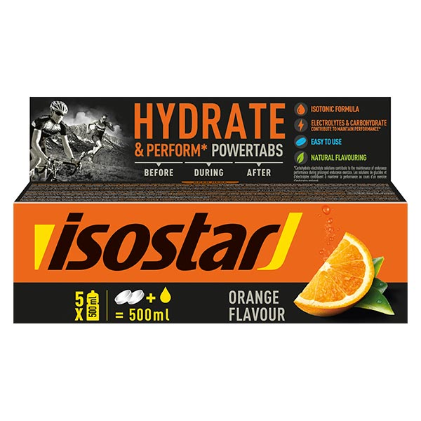 Hydrate & Perform Powertabs Hydratation Rapide Orange 10 comprimés