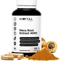 Maca Péruvienne Extrait Concentrée 4000 mg 120 gélules végétales