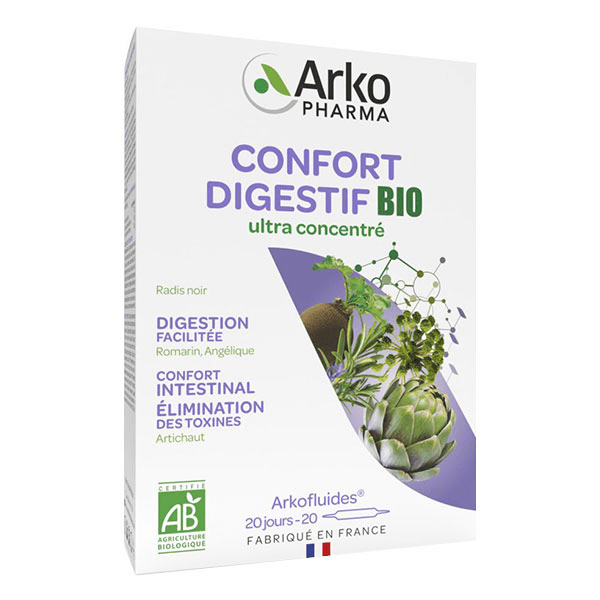 Arkofluides Confort Digestif Bio 20 ampoules