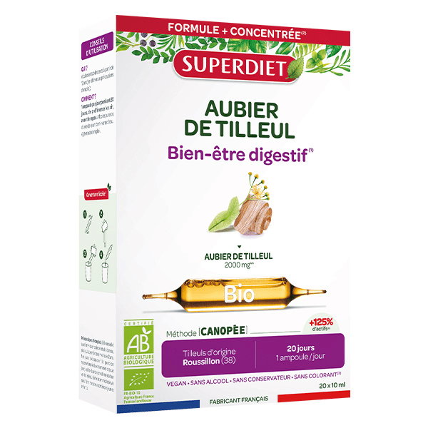 Aubier de Tilleul Bio 20 ampoules de 10ml