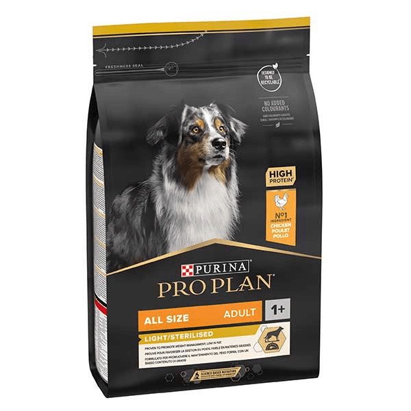 Proplan OptiWeight Chien Stérélisé Light Toutes Tailles 3kg