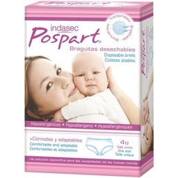 Indasec® Pospart Culottes Jetables T-unique 4 unités