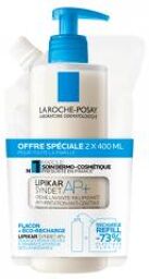 Lipikar Syndet Ap+ Crème Lavante Relipidante 400 ml + Éco-Recharge 400 ml - Lot