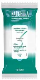 Antiseptique Naturel Lingettes Pack de 15 - Paquet 15 lingettes