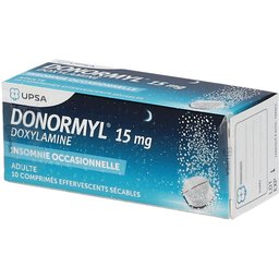 Donormyl 15 mg, comprimé effervescent sécable