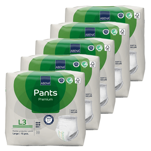 Pants Premium Culotte Absorbante Taille L3 15 unités - Lot de 5