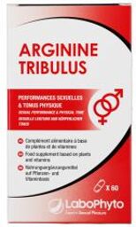 Arginine Tribulus 60 Gélules Végétales - Boîte 60 gélules