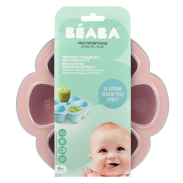 Portion Multiportions Moule en Silicone Rose 6 x 150ml